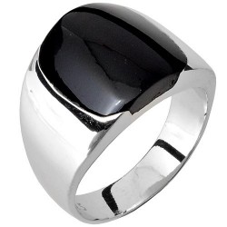 Ασημένιο ανδρικό δαχτυλίδι 925 με όνυχα